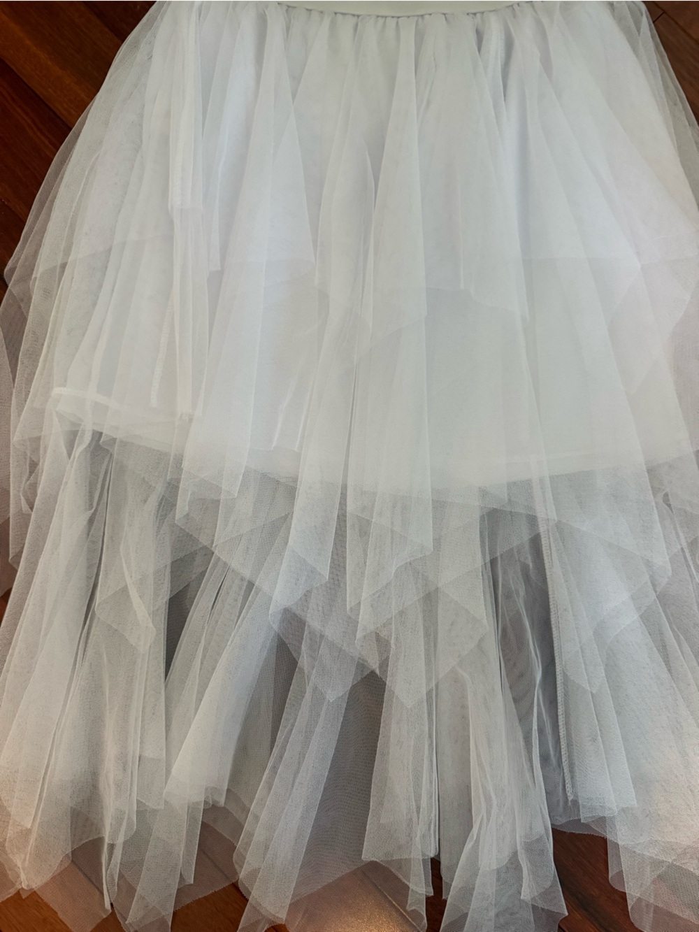 Ladies Mesh Tulle Skirt SZ M Elastic Waist Layered Dancing Stage Party Summer - Picture 2 of 3